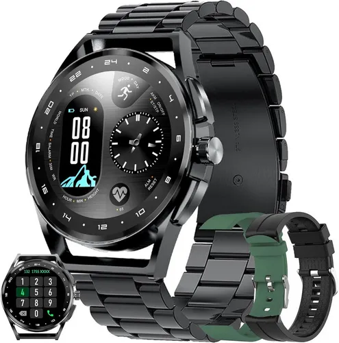 SGDDFIT Smartwatch (3,3 cm, android ios), Smartwatch 1.83 Zoll mit Telefonfunktion und Gesundheits-Tracking