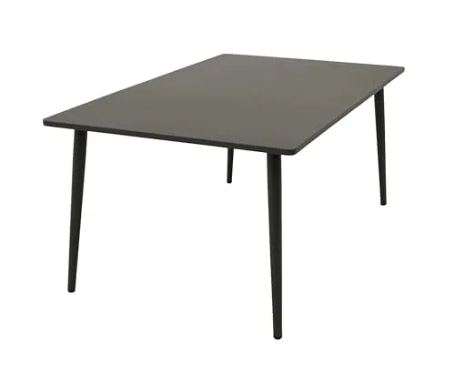 DEGAMO Tisch DENVER 100x160cm, Metall anthrazit - Gartentisch DENVER 100x160cm, elegant mit pulverbeschichtetem Metall für langlebige Nutzung und stilvolle Akzente in Ihrem Außenbereich.