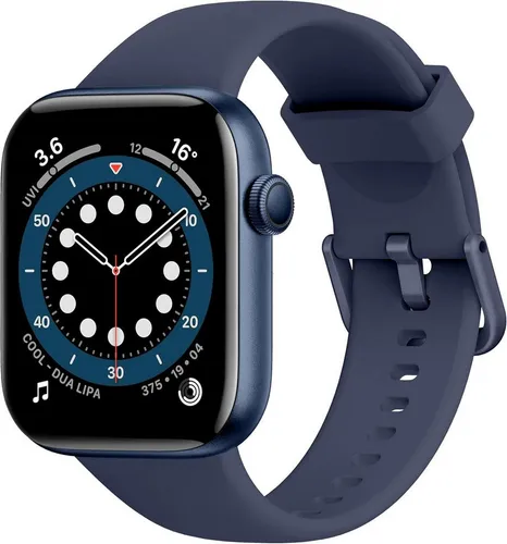 Acclafit Damen & Herren Telefonfunktion HD Touch Display mit Herzfrequenzsensor Smartwatch (4,6 cm/1,85 Zoll, Android/iOS), Bluetooth Anrufe, Schlafanalyse, Schrittzähler, wasserdicht IP68