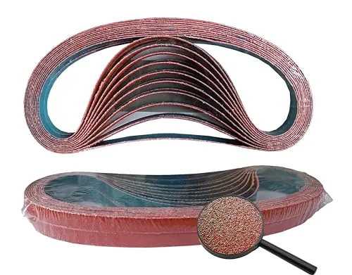 St Profi Schleifbänder 9 x 533mm Keramikkorn K60 Schleifband für Edelstahl/Stahl 10