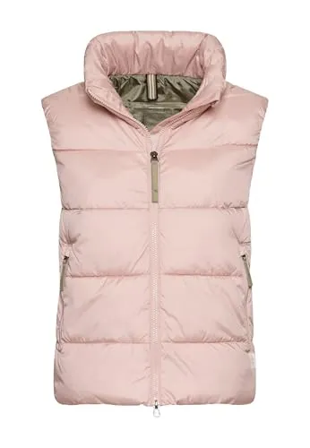 camel active Damen Steppweste mit 2-Wege-Reißverschluss - Funktionsjacke, wasser- und windabweisend mit zwei praktischen Reißverschlusstaschen für optimalen Komfort und Style.