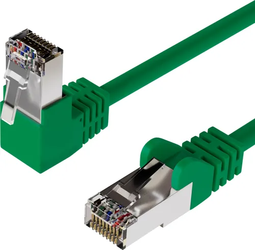 kabelbude KB08-6402302, 1 m, Cat6, SF/UTP (S-FTP), RJ-45, RJ-45, Grün