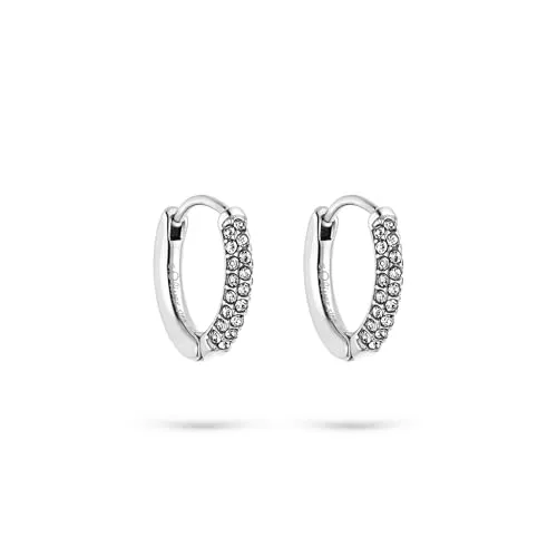 s.Oliver Ohrring - Elegante Creolen aus poliertem Edelstahl - Silber - Stilvolle s.Oliver Creolen aus hochglanzpoliertem Edelstahl, 14 mm groß und mit Klappschließe. Ideal für jeden Anlass, kommen in einem wiederverwendbaren Baumwoll-Säckchen. Perfekt als Geschenk für besondere Menschen.