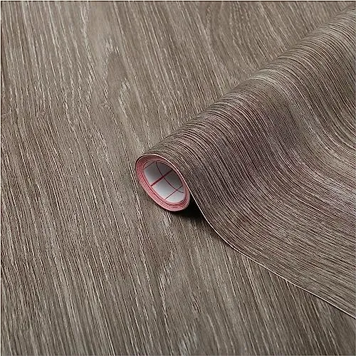 d-c-fix Möbel-Klebefolie Sheffield Oak Perlgrau, 45 cm x 2 m - abwaschbare und selbstklebende Deko-Folie für Küche, Schrank, Tisch & Fensterbank - modern & nachhaltig