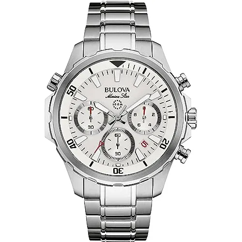 Bulova HerrenArmbanduhr Chronograph Quarz Edelstahl 96B255