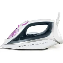 Dampfbügeleisen mit Keramiksohle DOM482 - Bügeleisen mit 2200 Watt, Keramiksohle für müheloses Gleiten und Anti-Tropf-System. Ideal für faltenfreie Kleidung mit einstellbarem Dampfdurchsatz und großzügigem 300 ml Wassertank.