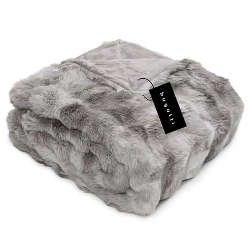 bugatti Felldecke Bubble, grau, Synthetik in grau von Bugatti