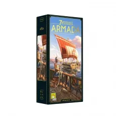 Asmodee 7 Wonders – Armada Erweiterung - Gesellschaftsspiel für 3-7 Spieler ab 10 Jahren, fügt Seeschlachten und zivile Flotten hinzu, für strategische Herausforderungen in nur 30 Minuten.
