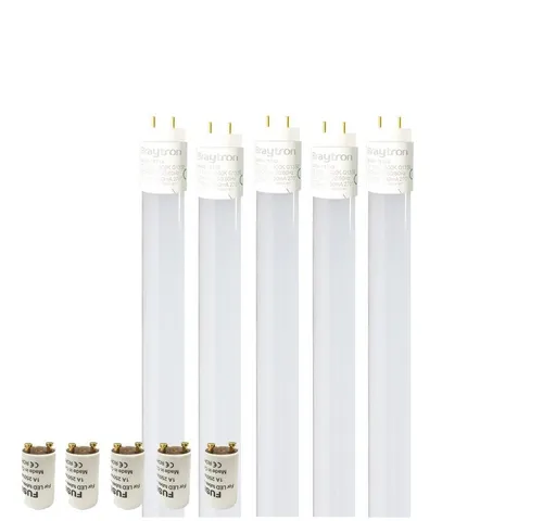 Aigostar 5x T8 LED Glas Röhren 60cm - LED-Lampen mit hoher Leuchtkraft von 1200 Lumen, aus Glas gefertigt für Langlebigkeit und kein Vergilben. Ideal für effiziente Raumausleuchtung mit bis zu 80% Energieeinsparung!
