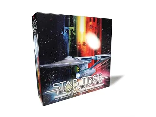 Polar Lights Star Trek USS Enterprise Refit Modellbausatz im Maßstab 1:350 – sehr detailliertes Sci-Fi-Sammelstück mit Dockingbucht innen