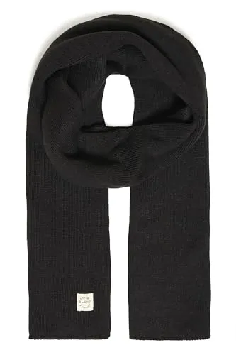 Blend BHScar Herren Schal Winterschal Feinstrick Unisex Onesize - Schwarz - Klassischer Grobstrickschal in modischem Design, ideal für kalte Wintertage. Der unisex Schal passt perfekt zu jedem Outfit und bietet optimalen Tragekomfort.