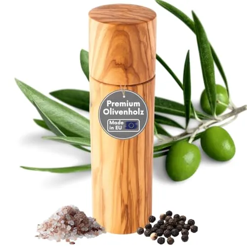 Topanbieter999 Salz- oder Pfeffermühle aus Olivenholz 20 cm