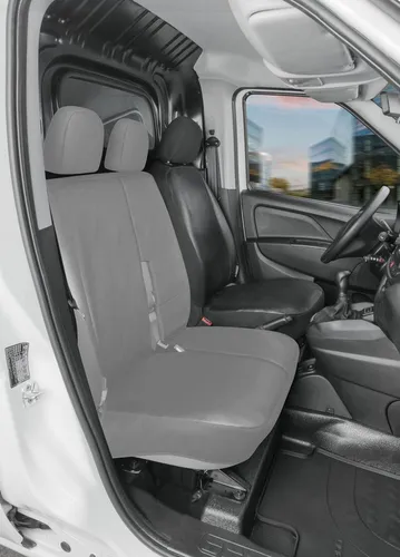 Walser Transporter Sitzbezüge für Ford Transit Connect - Maßgeschneiderte Sitzbezüge aus robustem Kunstleder für optimalen Schutz und neuen Look im Fahrzeug - TÜV Rheinland geprüft für Sicherheit mit Seitenairbag.