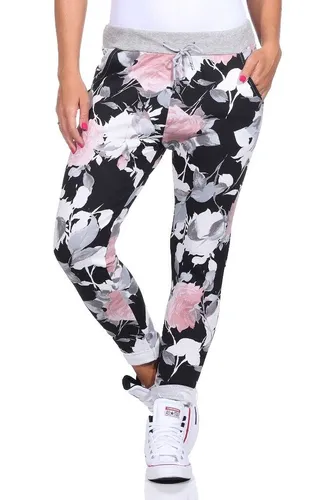 Damen Hose Sweatpants Jogginghose Baumwolle Freizeithose Onesize 36-42 Model 2 s