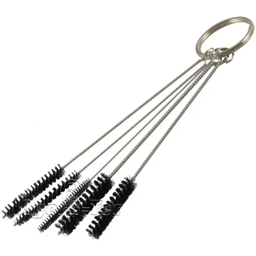 Agora-Tec Airbrush Clean Brush AT-ACB-01, 5 Verschiedene Bürsten zur Reinigung von Airbrushpistolen