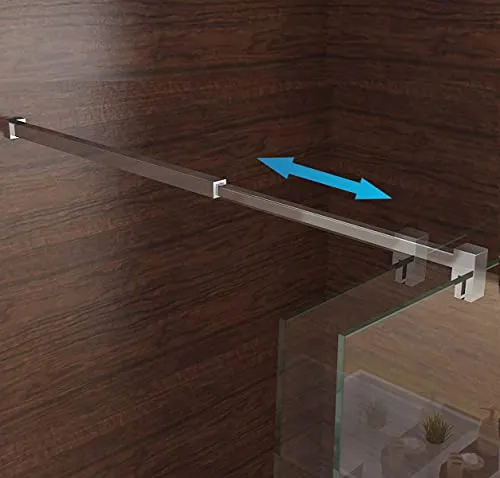 Glaswand Stabilisator Haltestange für Duschabtrennung Walk in dusche 70-120cm c1