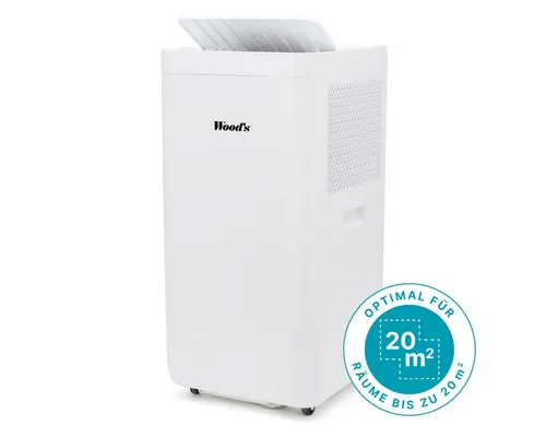 Wood's Milan 7K Klimaanlage (20 m², 7000 BTU) - Effiziente Klimaanlage für Räume bis 20 m², bietet zuverlässige Kühlung und Komfort. Ideal für heiße Sommertage.