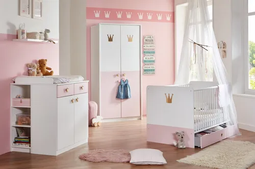 Babyzimmer-Komplettset Cindy, 7-tlg.