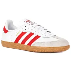 Adidas Samba OG J In White Red For Youth – 5 UK in braun von adidas