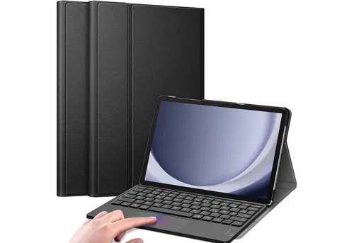 Fintie Hülle für Samsung Galaxy Tab A9 Plus 11 Zoll 2023 mit Tastatur - Tastatur mit abnehmbarer Bluetooth-Funktion und Touchpad, ideal für effizientes Arbeiten und Spielen auf Ihrem Galaxy Tab A9 Plus.