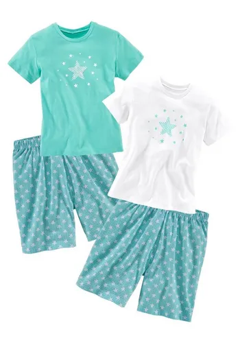 Pyjama PETITE FLEUR für Kinder, Gr. 122/128, mint/weiß von Petite Fleur