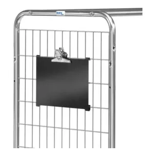 Kennzeichnungstafel 330mm breit - matt schwarz - Sonstige Elektroinstallationsartikel, pulverbeschichtete Stahlblechtafel, ideal zum Beschriften mit Kreide und einfach einhängbar.
