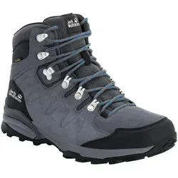 Hikingschuh JACK WOLFSKIN REFUGIO TEXAPORE MID M, Gr. UK 13 - EU 48 - Wanderschuhe für Herren mit robustem Veloursleder und wasserdichtem, atmungsaktivem Innenmaterial. Ideal für Frühlings- und Sommeraktivitäten, bietet stabilen Halt und Tragekomfort im Gelände.