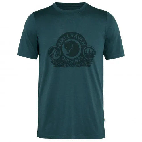 Fjällräven Abisko Wool Classic SS M Herren T-Shirt Dunkelblau S