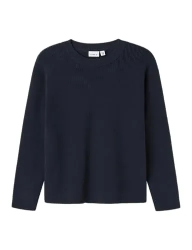 NAME IT Jungen Nkmnesolle Ls Pullover Knit Noos, Dark Sapphire, 158/164 cm