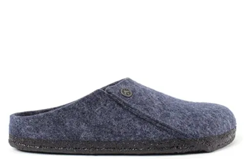 Birkenstock Damen Zermatt Standard Filz Hausschuhe mit offenem Absatz, dunkelblau, 38 EU étroit