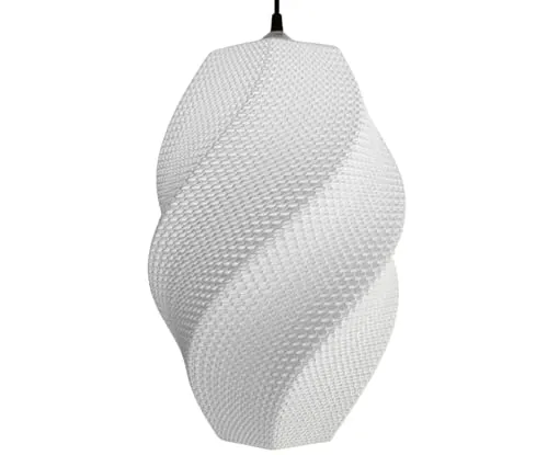 Lampenschirm Nora E27 Größe M – nachhaltig & modern, skandinavisches Design – Deckenleuchte Pendelleuchte Hängeleuchte – Ersatzschirm, dekorativ, Rattan