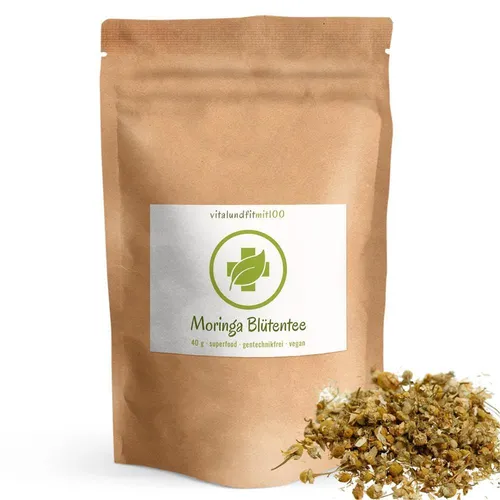 Moringa Blüten/Tee | 40 g | „Wunderbaum“ | Moringablüten | 100 % VEGAN