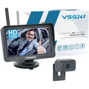 VSG24 5“ HD Funk Rückfahrsystem Premium ONE für PKW