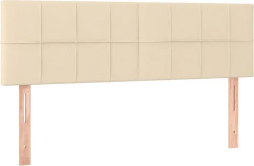 vidaXL Kopfteile 2 Stk. Creme 72x5x78/88 cm Stoff