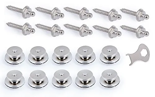 Tenax-Set 10 x Schraube Gewindelänge 22 mm, Oberteil für 2-5 mm, 1 x Schlüssel