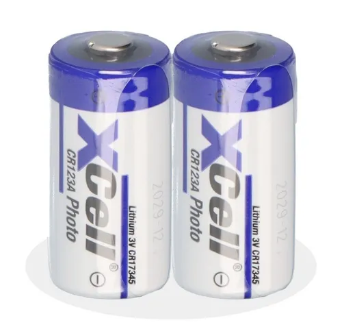 XCell 2x CR123A DL123A Batterien 3V CR17345 Ultra Lithium Foto lose Batterie