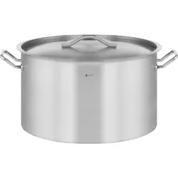Royal Catering Kochtopf Induktion 59 L – Edelstahl-Topf für alle Herdarten - Großer 59 L Kochtopf aus hochwertigem Edelstahl, ideal für Induktion, Ceran, Gas und mehr. Profitieren Sie von gleichmäßiger Hitzeverteilung für effizientes Kochen.