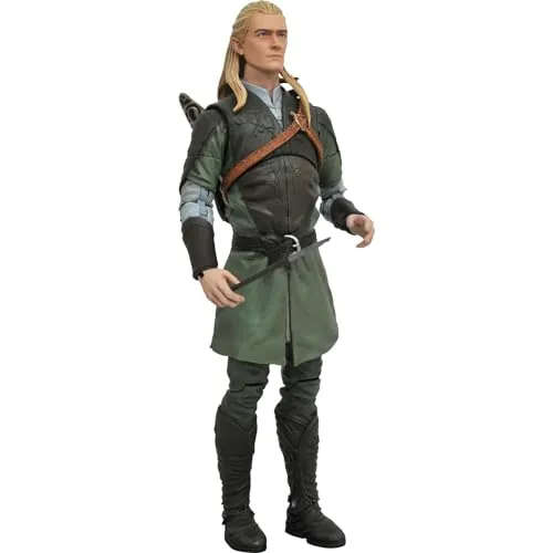 Diamond Select Toys Lord of The Rings Legolas Action Figur 18 cm - Actionfiguren für Kinder, langlebig und flexibel gestaltet aus hochwertigem Material für stundenlangen Spielspaß.