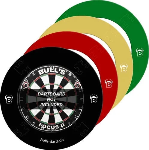 BULL'S Quarterback EVA Dart Board Surround schwarz - Weiteres Zubehör für Dartscheibe, schützt die Wand vor Schäden und ist ideal für Steeldart-Spieler.