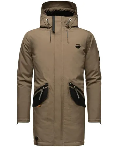 Stone Harbour Wintermantel Ragaan modischer Herren Winterparka mit Teddyfell Futter