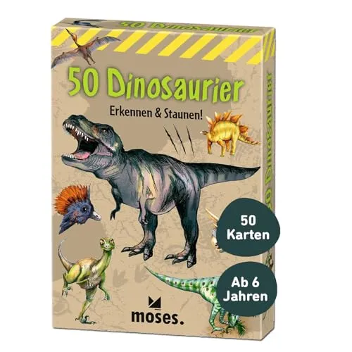 Moses 40212 50 Dinosaurier: Erkennen & Staunen! (Expedition Natur), White