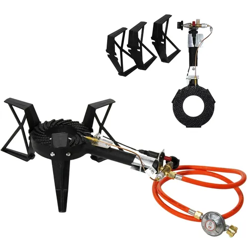 Hockerkocher Gasbrenner 6,5kW für Camping und Outdoor