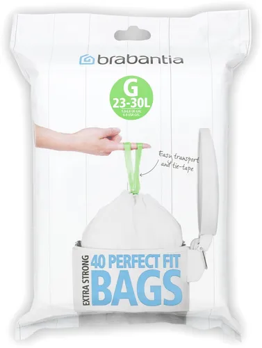 Brabantia Müllsäcke 30l (G) - 40Stk, 40 Stk in weiß von Brabantia