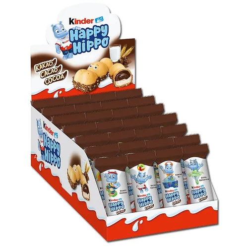  Ferrero Kinder Happy Hippo Snack Cacao Schokolade 28Stk 17,86€/1kg