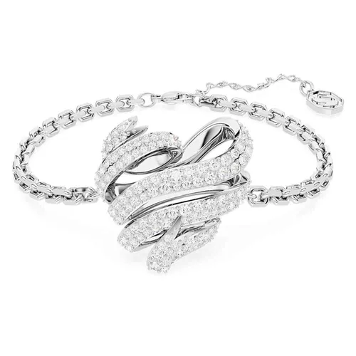 Swarovski Damen-Armband aus Messing mit 143 Kristallen - Elegantes Armband für Damen, verziert mit 143 funkelnden Swarovski-Kristallen, ideal für besondere Anlässe und als zeitloses Accessoire.