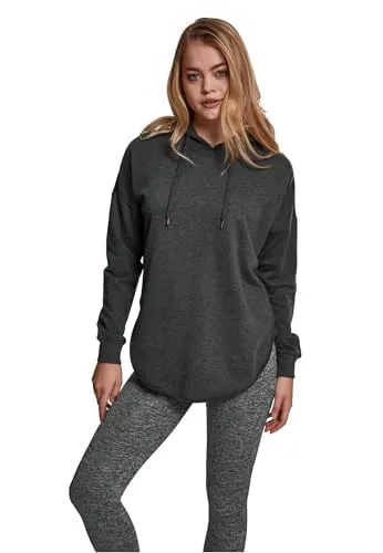 Urban Classics TB1308 Damen Hoodie - Oversized Terry Hoody - Kapuzenpullover für Damen im trendigen boxy Cut, aus leichtem Terry-Stoff für hohen Tragekomfort. Verstellbare Kapuze und abgerundeter Saum sorgen für einen stylischen Look.
