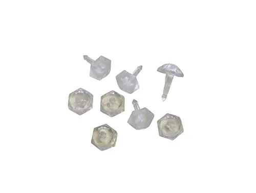 Gardinia Faltenstecker für Vorhangschiene, Kunststoff, Glasklar, 50 Stück