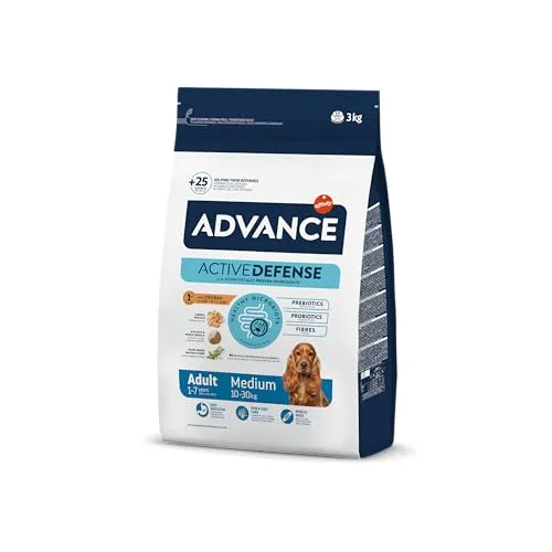 ADVANCE Medium Adult Trockenfutter Hund - 1 x 3 kg, moderater Protein- und Fettgehalt für gesunde, aktive Hunde mittelgroßer Rassen