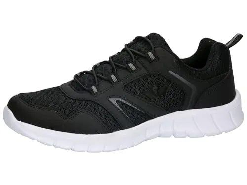 Lico Skip Slipper schwarz 46 EU - Sneaker im sportlichen Design mit pflegeleichtem Obermaterial aus Synthetik/Textil und herausnehmbarer Innensohle – ideal für individuelle Einlagen.