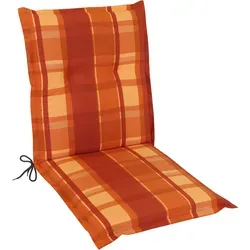 Gardissimo 2406 Niederlehner Gartenstuhl Auflage 100x50x8cm terra - Hochwertige Sitzauflage für Gartenmöbel, pflegeleichtes Baumwollgewebe, strapazierfähige Füllung und verstellbare Bänder für perfekten Sitz. Ideal für stilvolle Entspannung im Freien.
